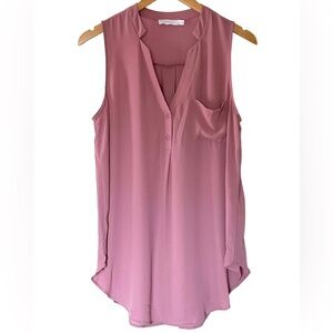 Lush Mauve soft summer Sleeveless Blouse- size small